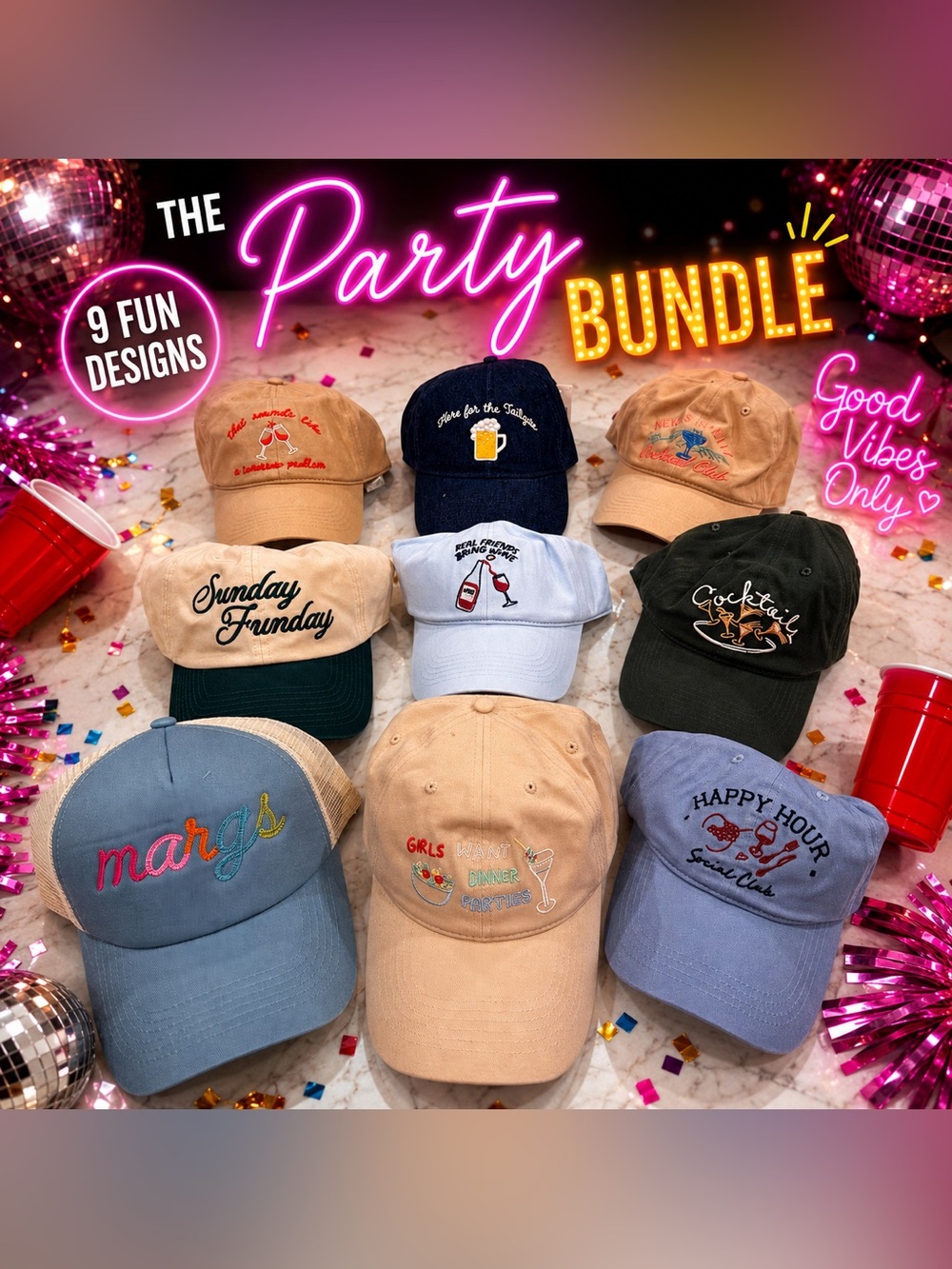 NWT "Party Hat" Bundle!  9 hats included